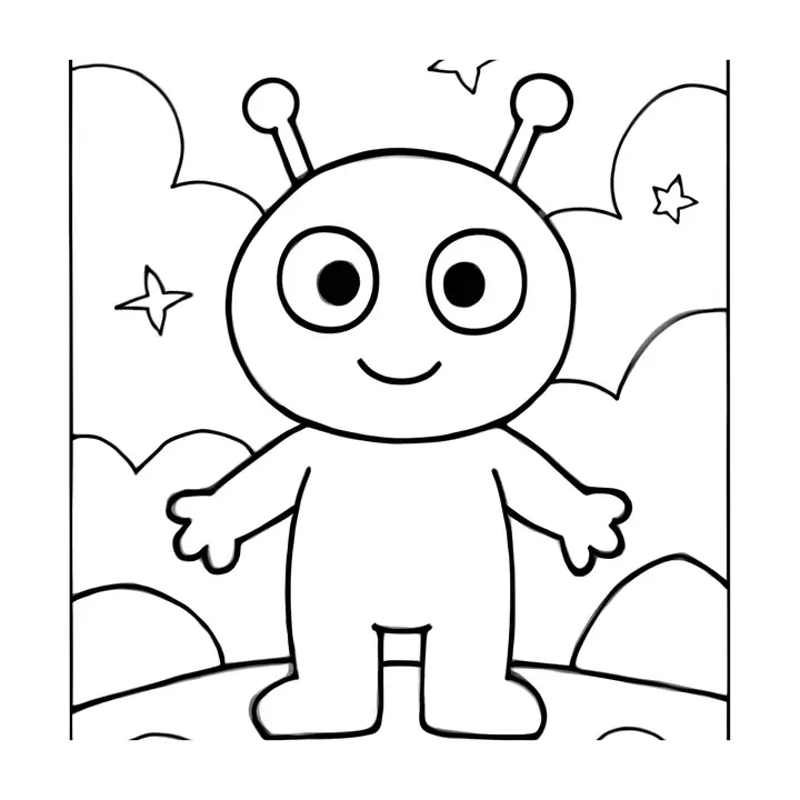 Coloriage Espace gratuit à imprimer