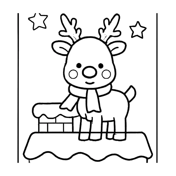 Coloriage Noël facile à imprimer