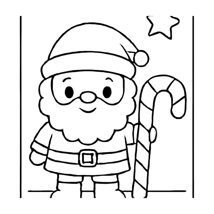 Coloriage Noël magique à imprimer pour les petits artistes