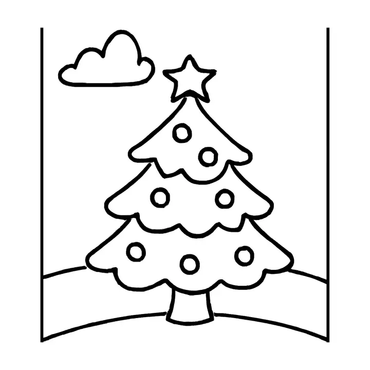 Coloriage Noël facile à imprimer