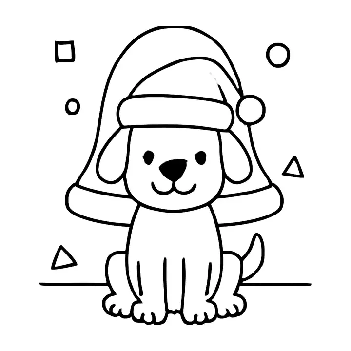 Coloriage Noël magique à imprimer pour les enfants