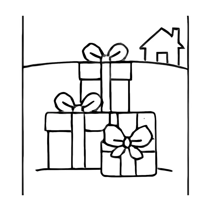 Coloriage Noël magique à imprimer pour petits artistes