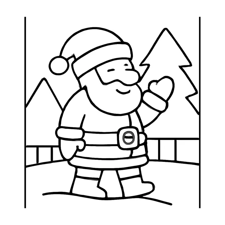 Coloriage magique de Noël à imprimer pour enfants