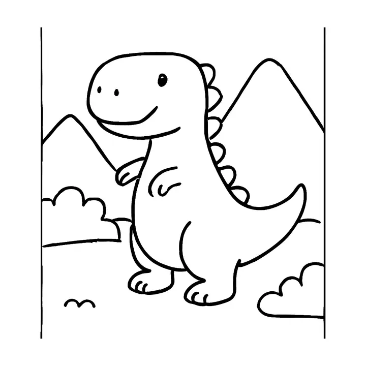 Coloriage dinosaures amusants à imprimer gratuitement
