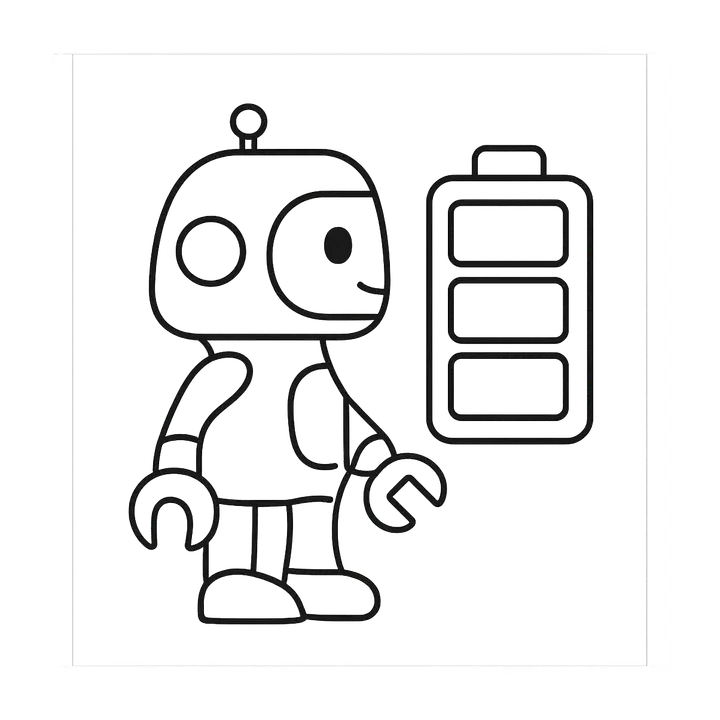 Coloriage robots amusants à imprimer gratuitement