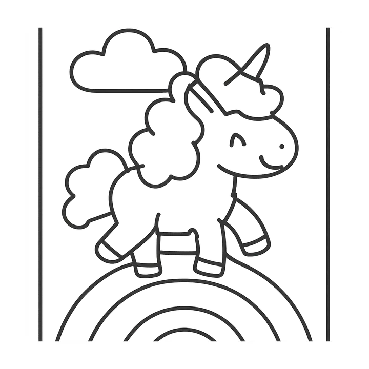 Coloriage Licornes à imprimer