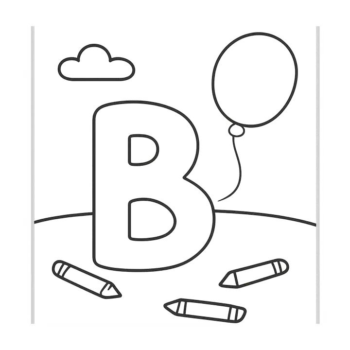 Coloriage alphabet amusant à imprimer pour petits artistes