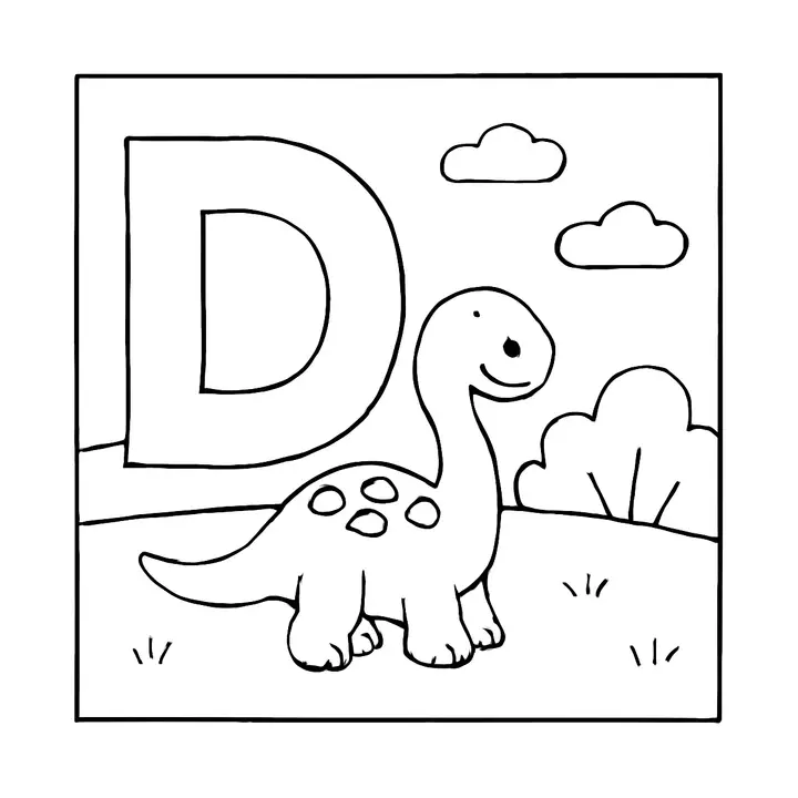 Coloriage alphabet amusant à imprimer pour les tout-petits