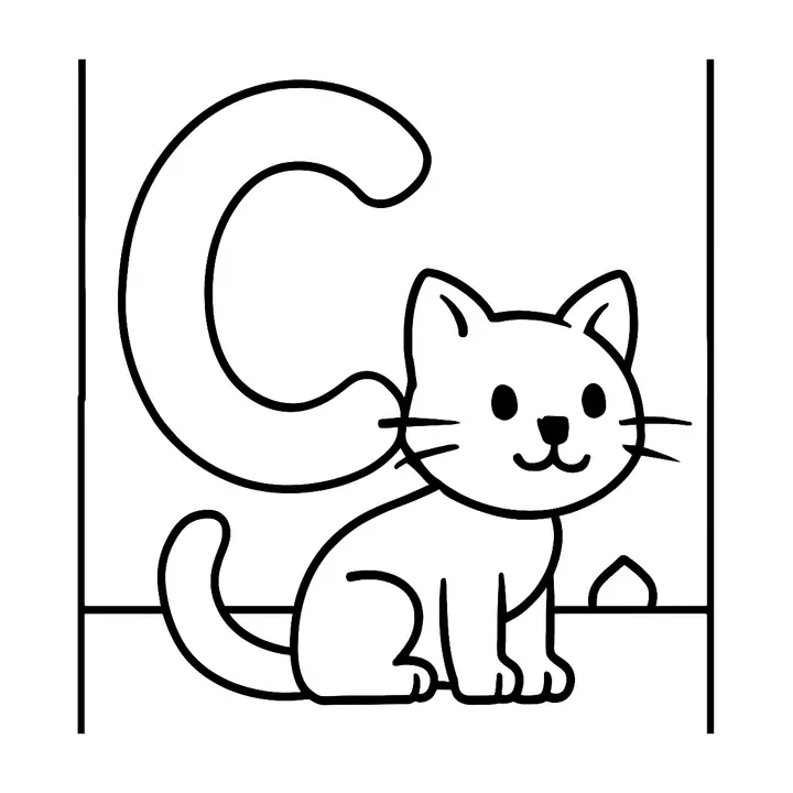 Coloriage alphabet amusant à imprimer pour petits artistes