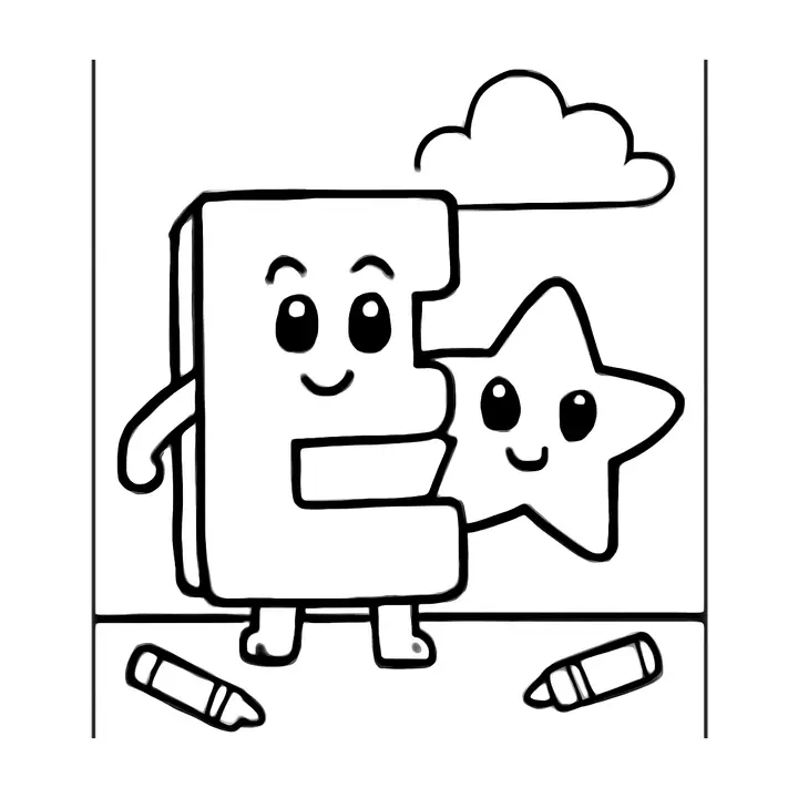 Coloriage alphabet amusant à imprimer pour petits artistes