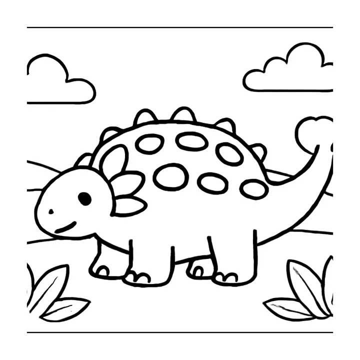 Coloriage de dinosaures géants à imprimer gratuit