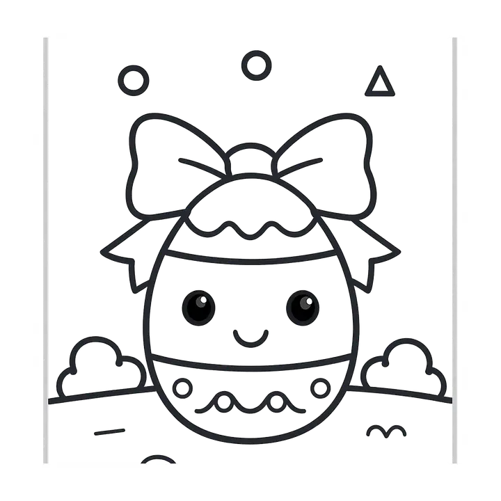 Coloriage Pâques amusant à imprimer pour les petits artistes