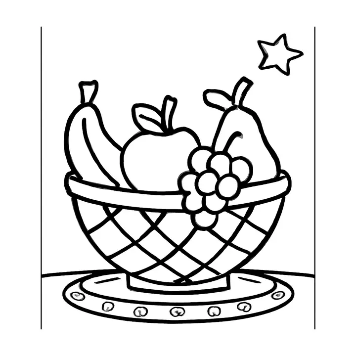 Coloriage savoureux de nourriture à imprimer pour petits…