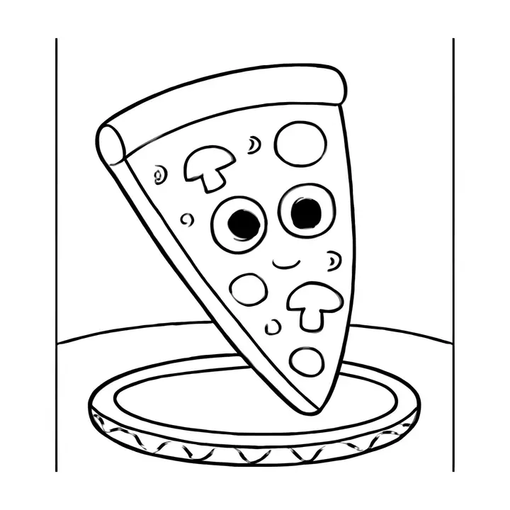 Coloriage gourmand à imprimer pour petits chefs