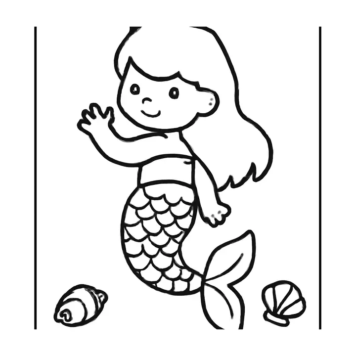 Coloriage enchanté de sirènes à imprimer gratuitement
