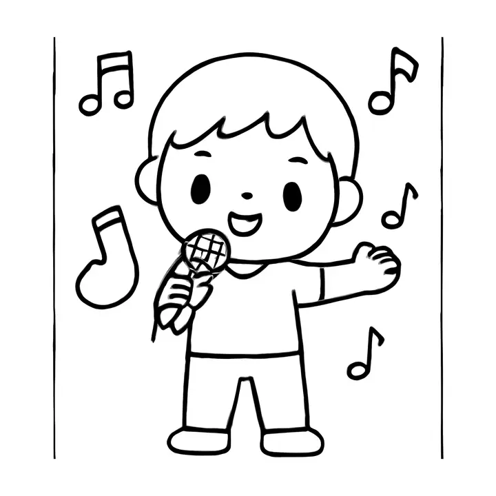 Coloriage mélodies à imprimer pour petits artistes