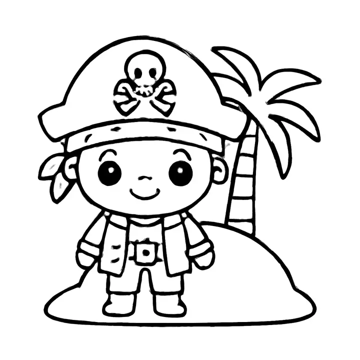 Coloriage Pirates à imprimer