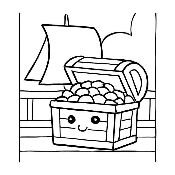 Coloriage aventuriers pirates à imprimer pour les petits