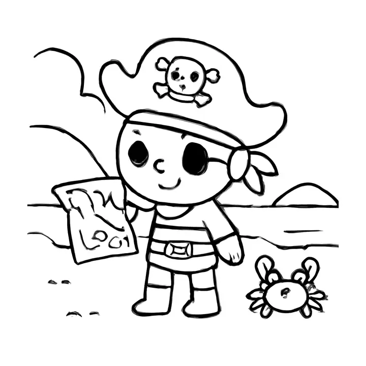 Coloriage de pirates pour petits aventuriers à imprimer