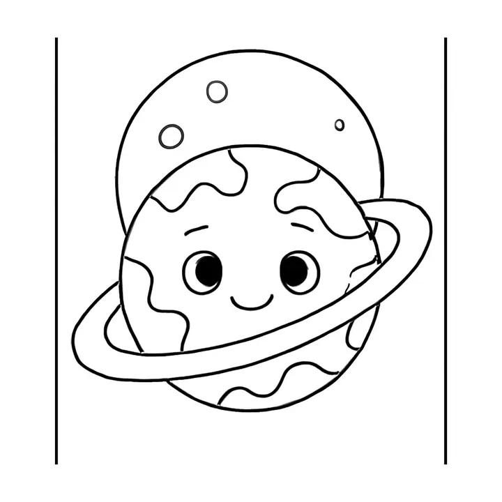 Coloriage Espace à imprimer