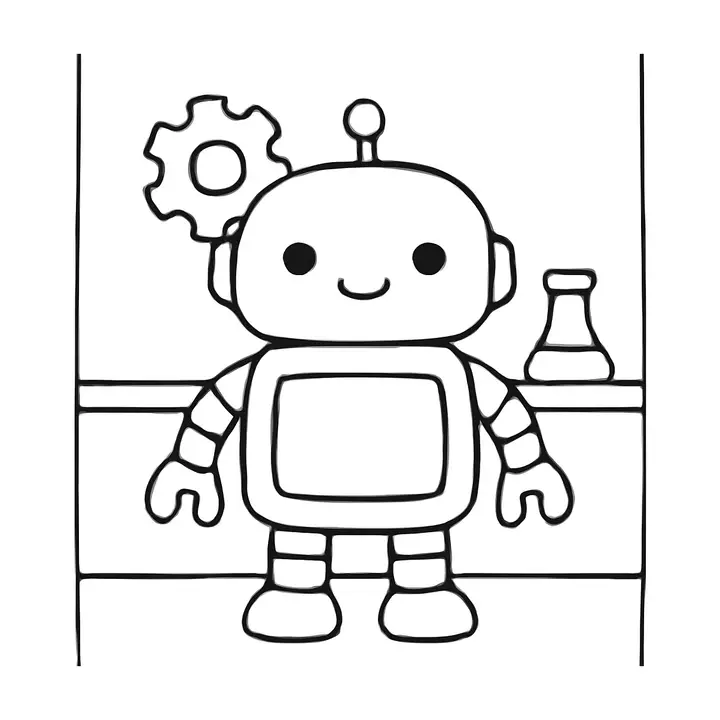 Coloriage Robots à imprimer