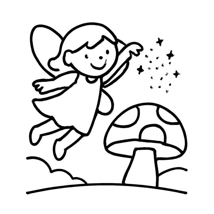 Coloriage Fées et Elfes à imprimer