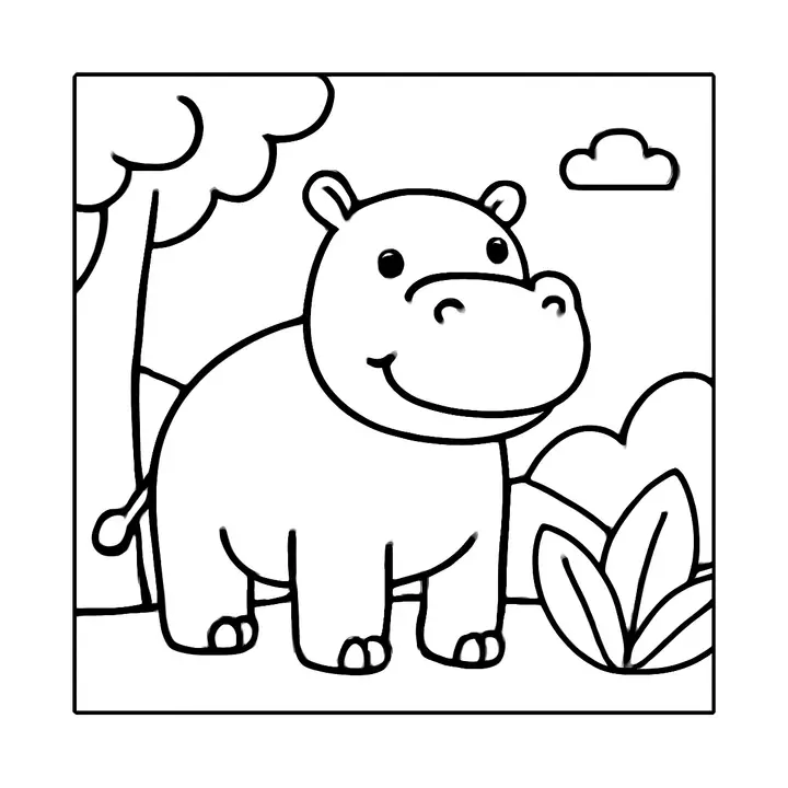 Coloriage Animaux de la jungle à imprimer