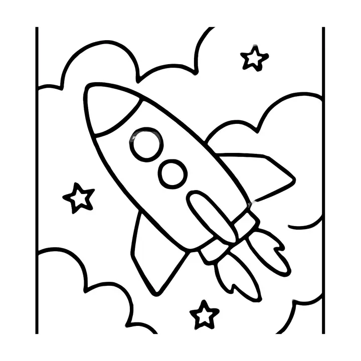 Coloriage Espace à imprimer