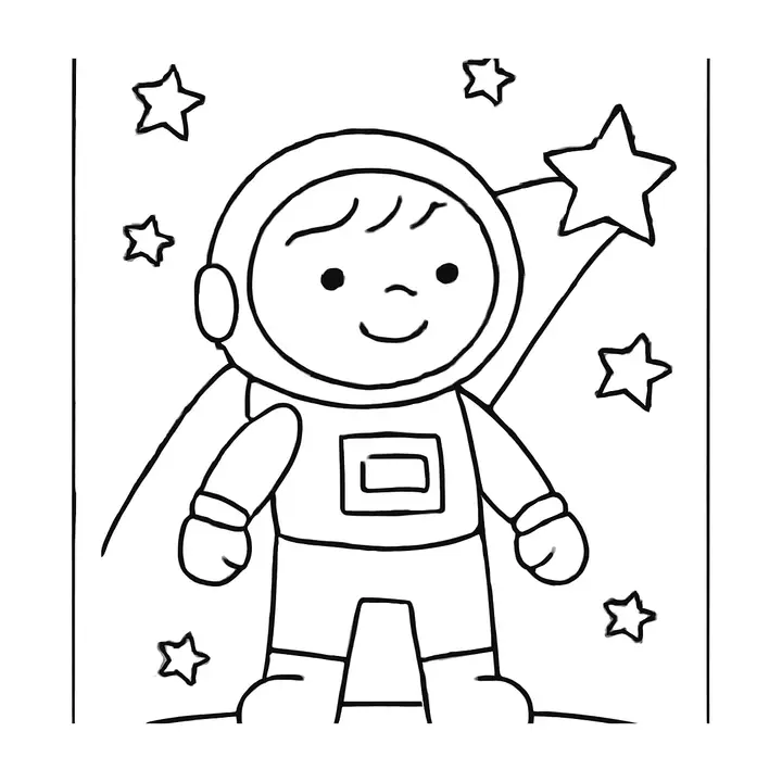 Coloriage Espace à imprimer