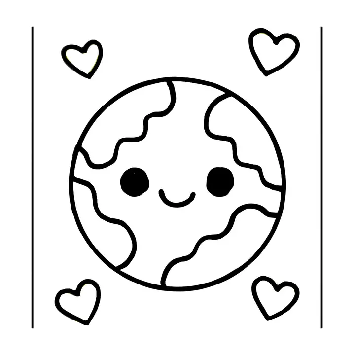 Coloriage Kawaii à imprimer